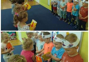 Wręczenie własnoręcznie wykonanych laurek.
