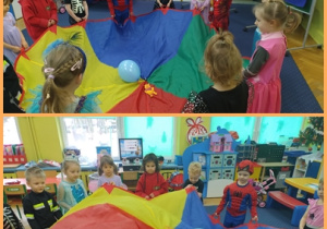 Zabawy z misiem, leć ku nowej przygodzie.