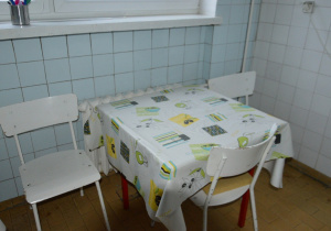 Miejsce odpoczynku pracujących w kuchni