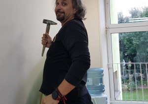 ...a tata pomagał Biedronkom