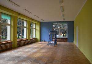 Sala Żabek też już pomalowana