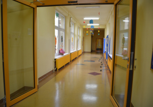 Widok na górny korytarz