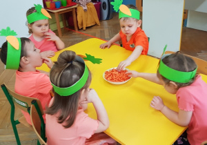 Poczęstunek marchewkowy.