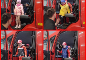 oglądamy środek wozu strażackiego