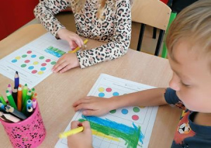 Maja i Kuba przy pracy.