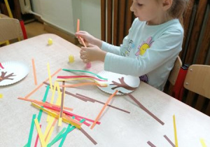 Marysia przy pracy.