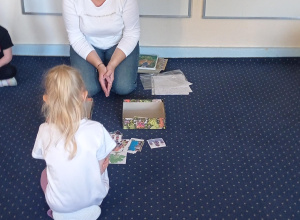 W świecie legend - wizyta pani Anety z biblioteki