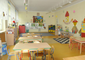 Sala dydaktyczna na parterze, przy wejściu do przedszkola