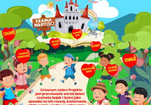 Plakat promujący projekt "Magiczna moc bajek"