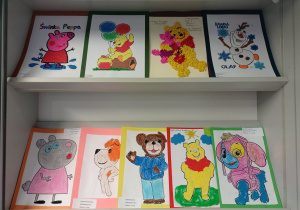 Wystawa prac w Bibliotece Pedagogicznej.