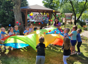 Dzień Dziecka - piknik w ogrodzie przedszkolnym