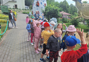 Żabki zaczynają zwiedzanie.