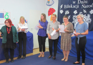 Podziękowania dla Pań z grupy "Żabek" i "Pszczółek".