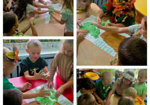 tworzymy drzewka z masy solnej i kolorowego papieru