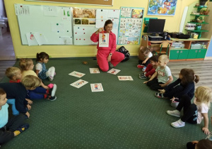 Bratki siedza na dywanie