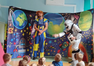 Profesor Wodorek z Robotem Śrubotem