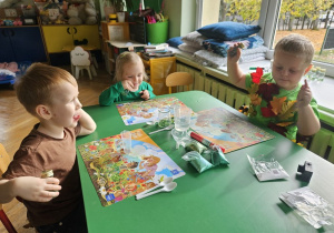 Ignacy, Liwia i Leon.