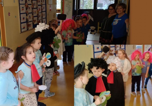 Przed gabinetem Pani Dyrektor.