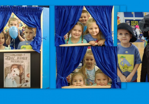 Przebrania dzieci w kąciku teatralnym.