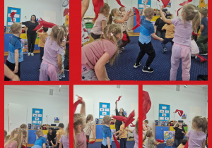 zabawy relaksacyjne z chustami