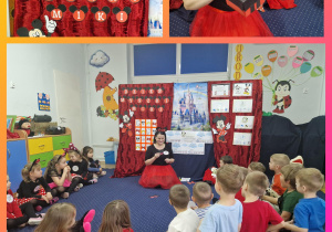 tajemnicze pudełko z wiadomością od Myszki Miki