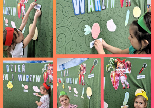 dobieranie podpisów do warzyw - zabawy z głoskami i terami