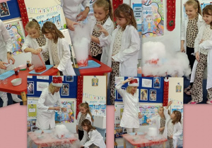 Kaja i Ala w labolatorium.