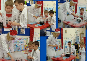 Mikołaj i Karol I. w labolatorium.