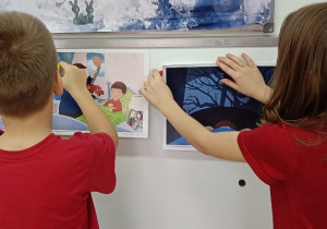 Igor i Ala układają dalszą część historyjki o Bojku.