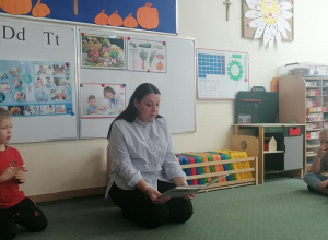 Spotkanie z Panią Anetą z Biblioteki Pedagogicznej w Skierniewicach