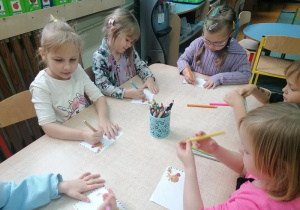 Stokrotki przy pracy.