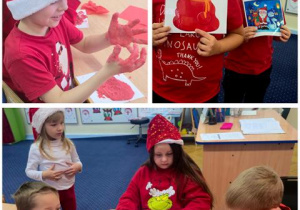 mikołajkowe prace plastyczne
