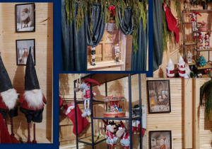 Świąteczne ozdoby w domku.