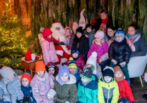 W domku Św. Mikołaja.