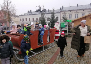 Sanie Świętego Mikołaja.