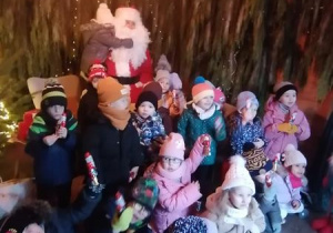 Wspólne zdjęcie z Mikołajem.