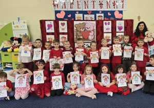 Walentynkowe prace plastyczne