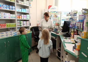 Dawid i Lena S. dziękują za ciekawą lekcję.