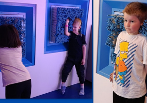 Zuzia, Karol J. i Julian w "Pin Wall".