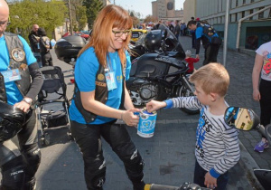 Motocykliści - wolontariusze