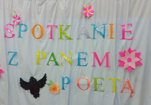 spotkanie z poetą - dekoracja