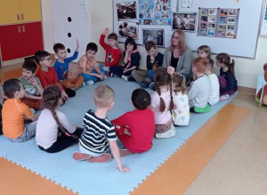 Spotkanie czytelnicze z mamą Wiktora ze Stokrotek