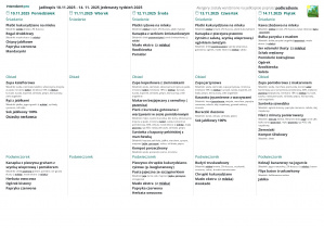 Jadłospis od 10.11. do 14,11,2025 r.